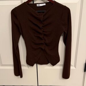 Zara Women's Button-Down Sweater